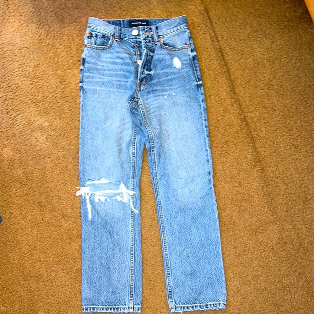 Aeropostale 90’s super high rise straight size 000 Color blue